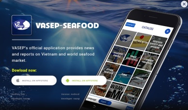 The Application on seafood information VASEP-SEAFOOD