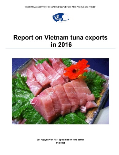 REPORT ON VIETNAM TUNA EXPORTS IN 2016